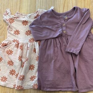 Cat & Jack Pink Floral and Purple Dress Set